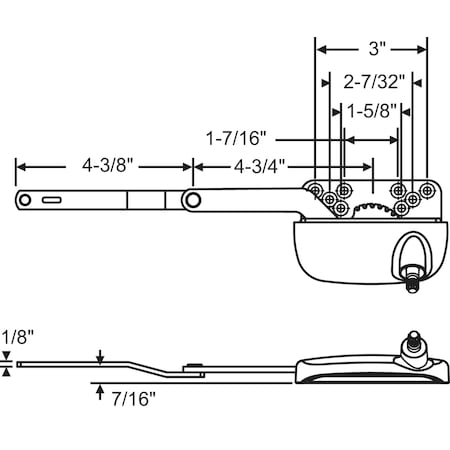 Strybuc Split Arm Casement Operator 36-206-3e